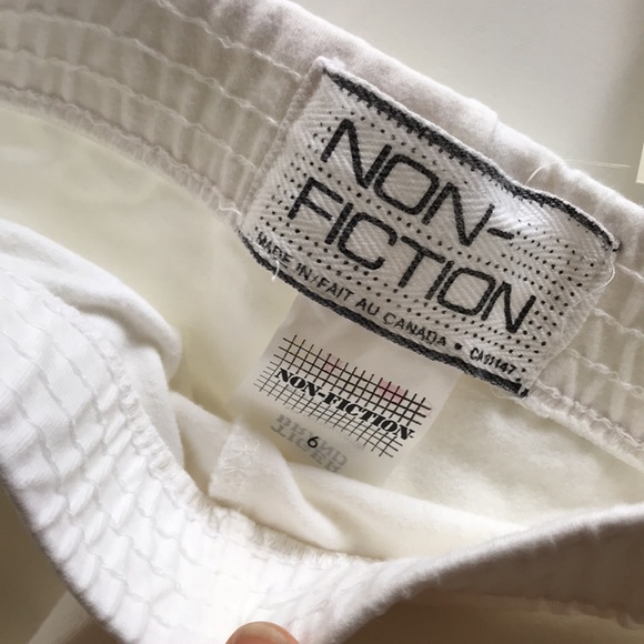 NWT Non- Fiction White Tights, Size 6 - Picture 2 of 3